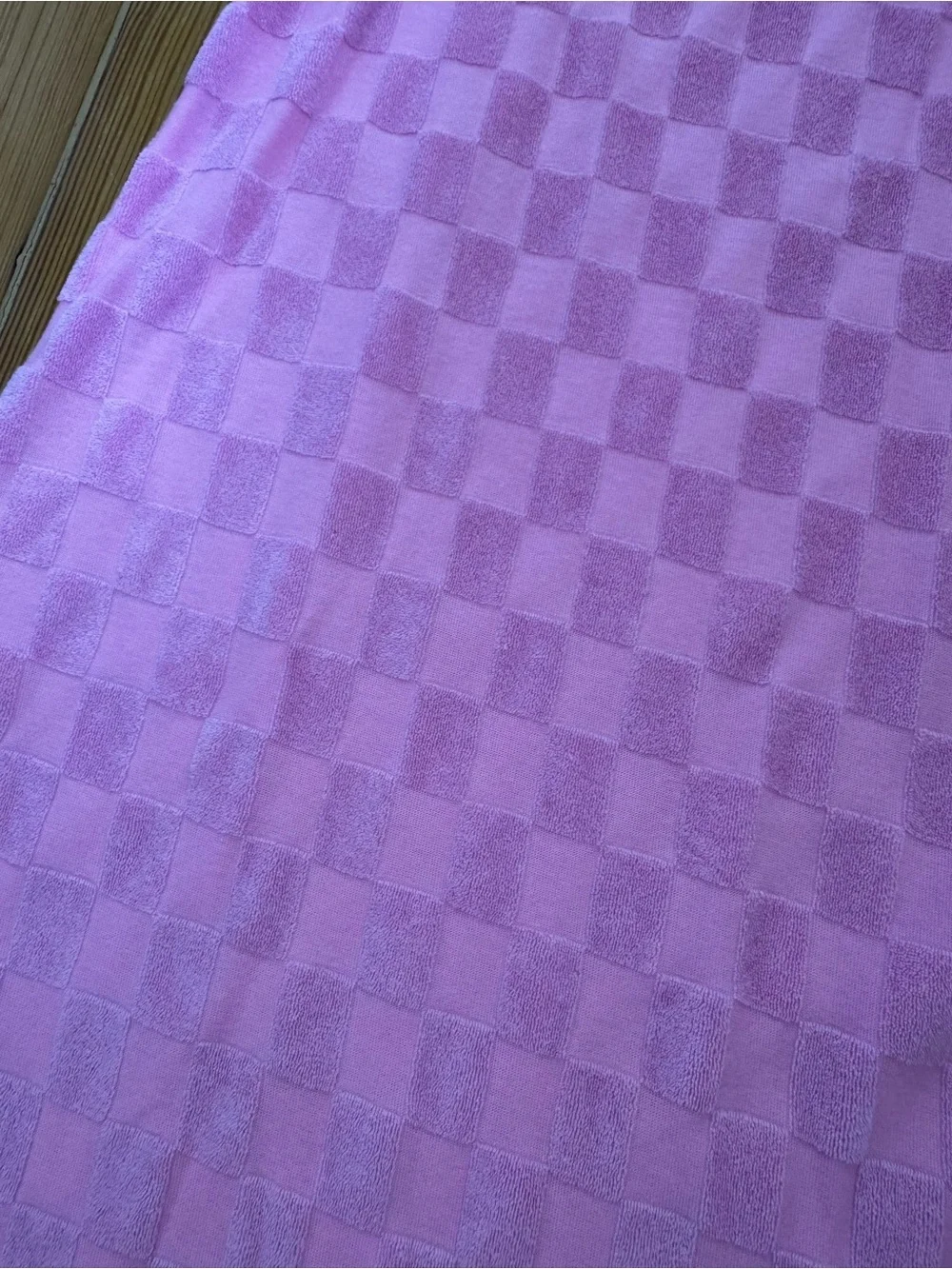 Old Navy Pink Checker Terrycloth Sundress